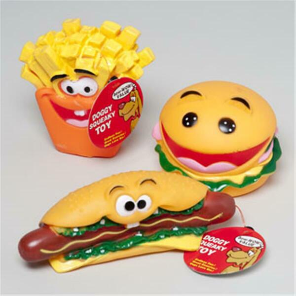 Regent Products Vinyl Dog Toy with Food Styles, 48PK 66813P